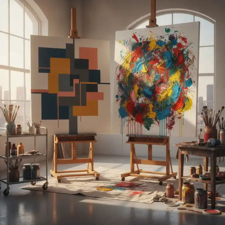 Art abstrait géométrique vs lyrique, les différences - art abstrait geometrique vs lyrique differences