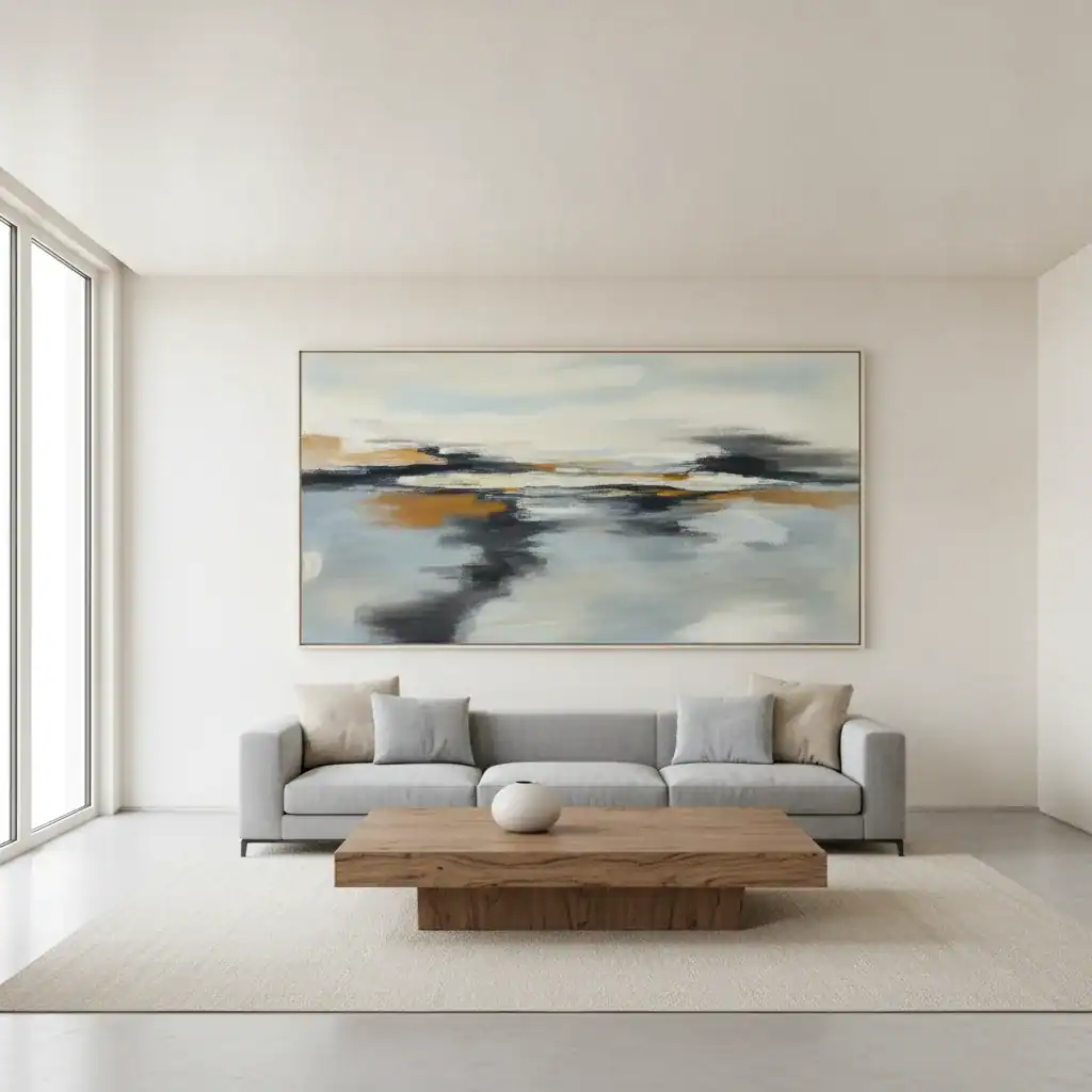 paysage intérieur peinture abstraite